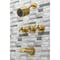 Kingston Brass Tub and Shower Faucet, Brushed Brass, Wall Mount KBX8137ZX - alternate 4